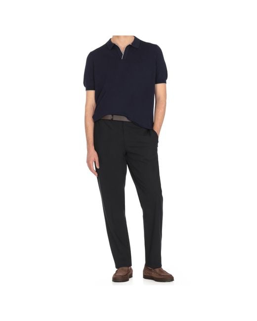Fay Blue Classic Polo Shirt for men
