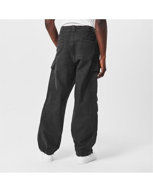 Prada Black Baggy Cargo Trousers for men