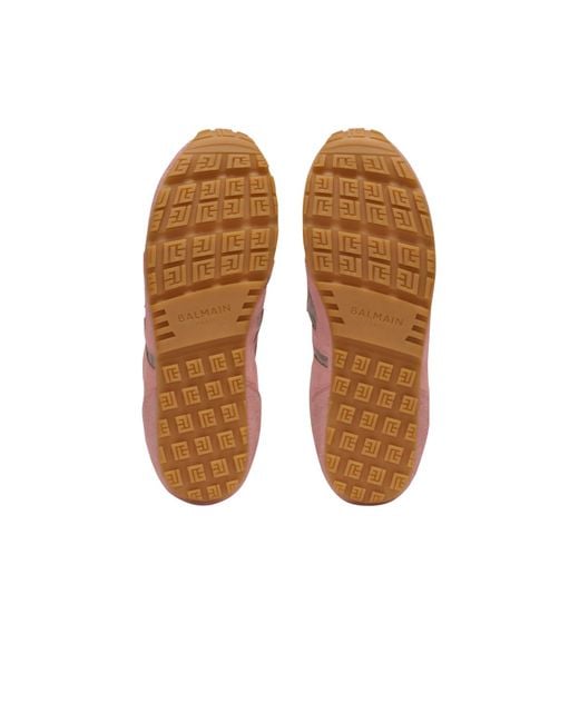 Balmain Pink Racer 45 Trainers