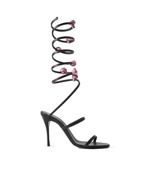 Magda Butrym White Long Spira Open-Toed Heels Sandals