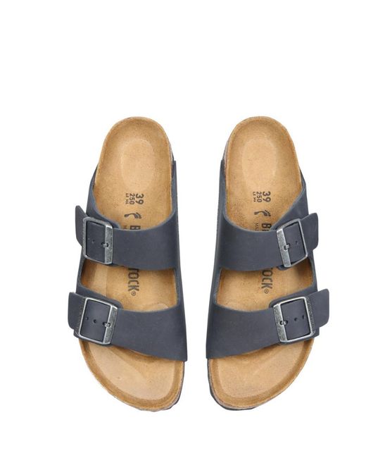 Birkenstock Blue Arizona Double Buckle Sandals for men