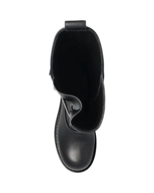 IRO Black Round-Toe Short Boots