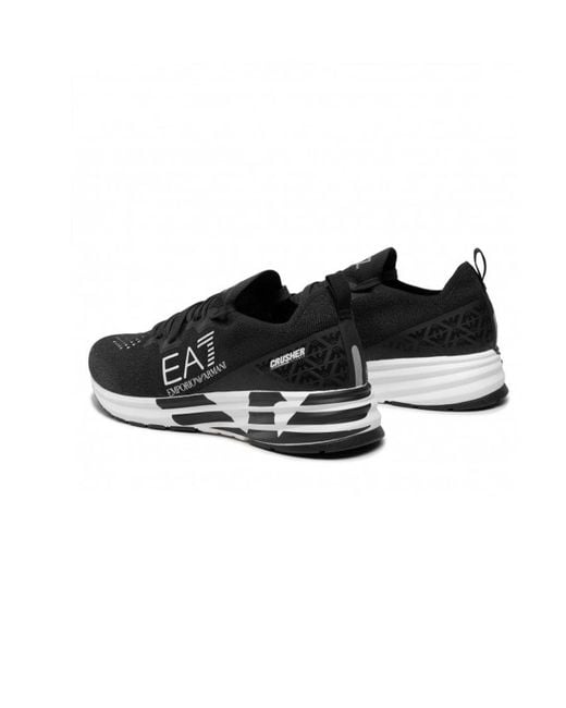 EA7 Black Crusher Distance Low-Top Sneakers for men