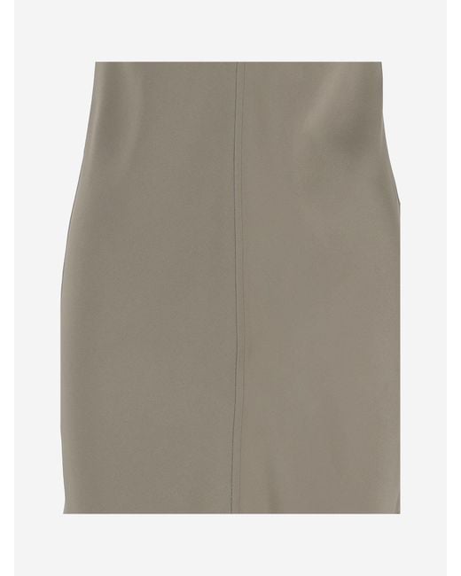 AMI Gray Straight Short Dress