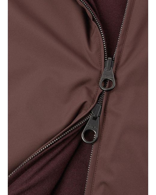 Loro Piana Brown Double-Sided Hooded Pilot Jacket for men