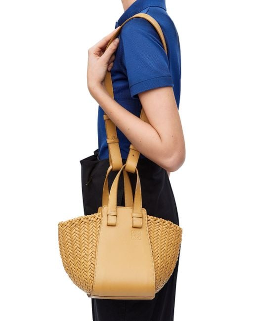 Loewe Metallic Compact Hammock Bucket Bag