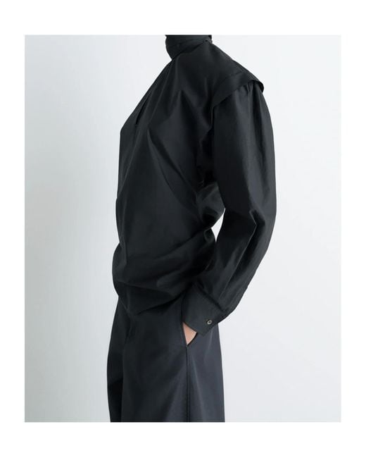 Lemaire Blue Ascot Blouse