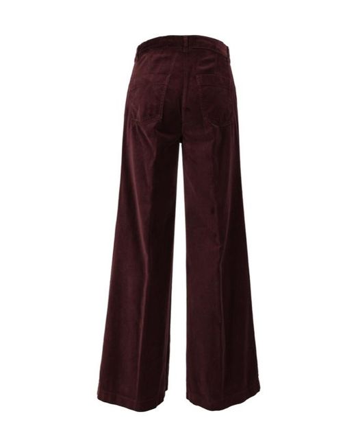 Aspesi Purple Wide-Leg Trousers