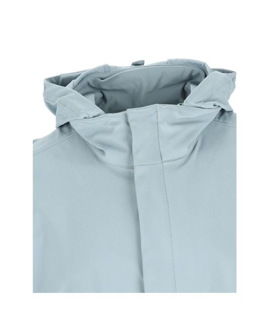 C P Company Blue Goggle Hooded Jacket for men