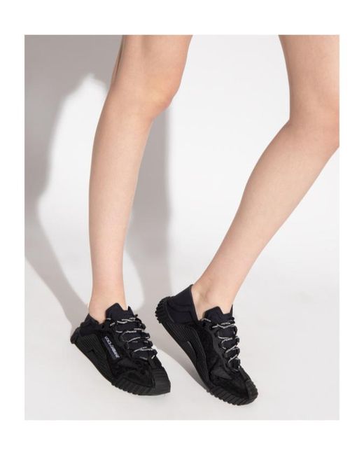 Dolce & Gabbana Black Ns1 Lace-Up Sneakers