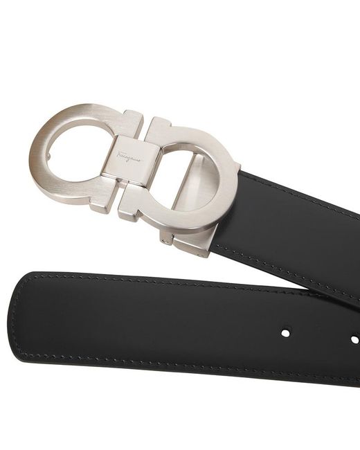 Ferragamo Red Double-Sided Logo Belt for men