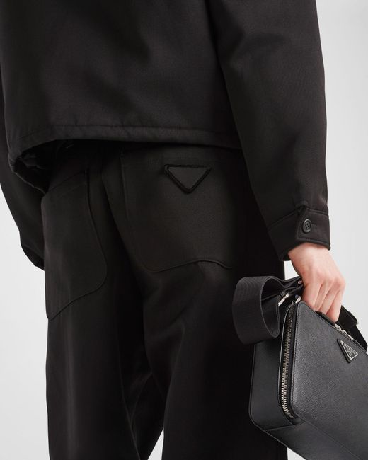 Prada Black Straight-Leg Trousers for men