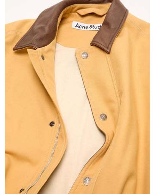 Acne Natural Faux Leather Collar Jacket for men