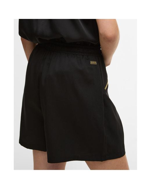 Barbour Black Elastic Waistband Shorts