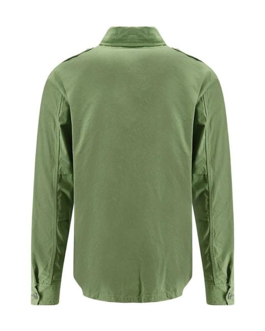 Aspesi Green Patch Pocket Shirt for men