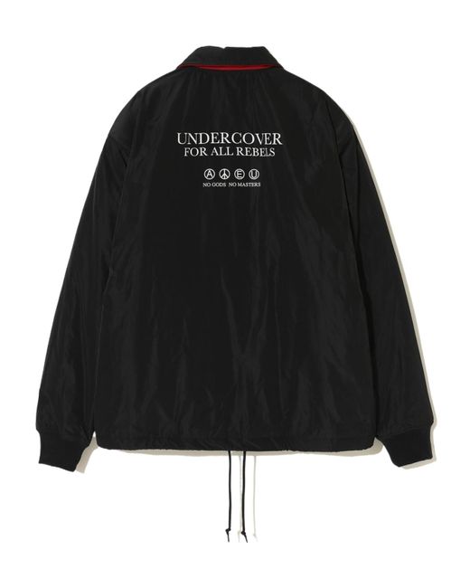 Undercover Black Polyester Coach Jacket for men