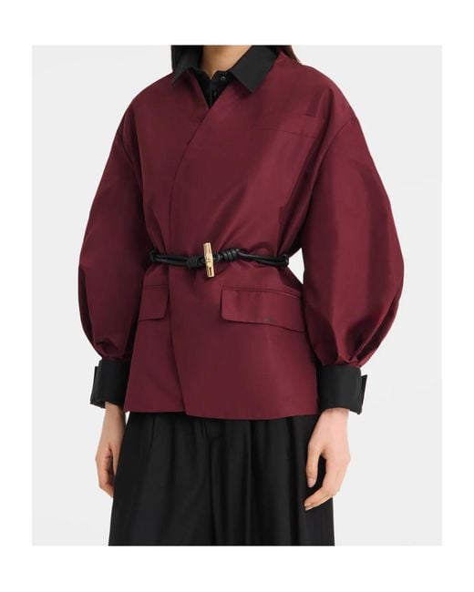 Longchamp Red Kimono Jacket