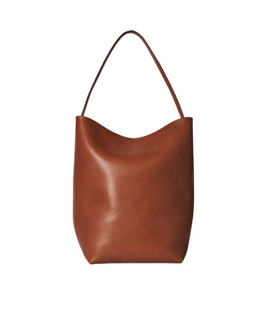 The Row Brown Large N/S Park Tote Bag