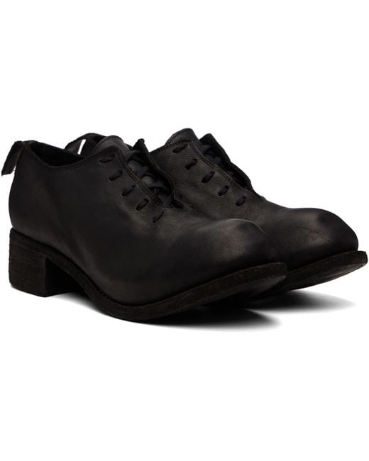 Guidi Black Pl10L Oxford Shoes for men