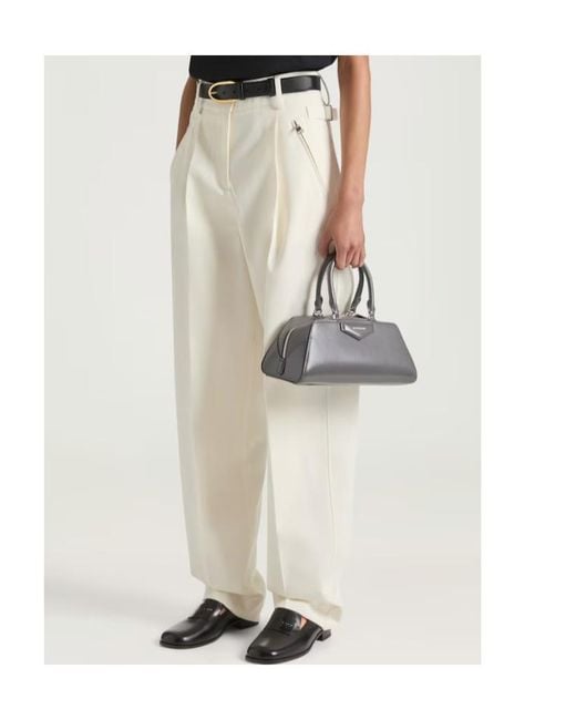 Givenchy White Pleated Pants