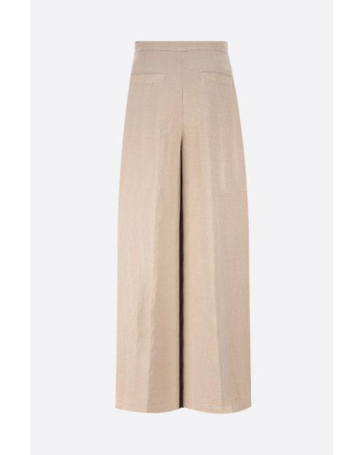 Aspesi Natural Lyocell-Blend Palazzo Trousers