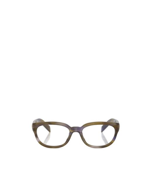 Prada White Full-Frame Non-Prescription Glasses for men