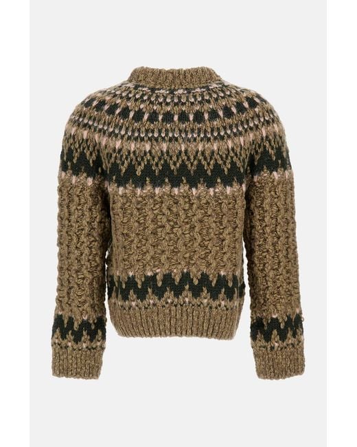 Moncler Green Crew Neck Sweater