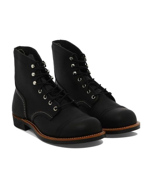 Red Wing Black Logo Logo Short Boots for men