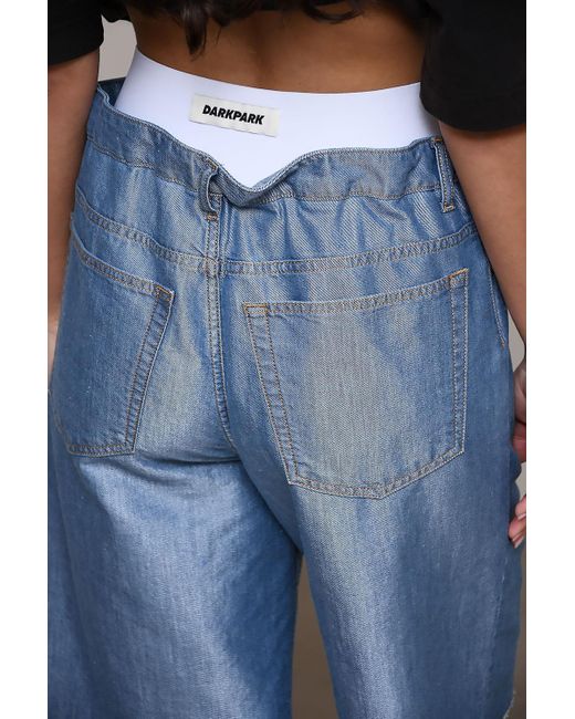 DARKPARK Blue Stretch Waistband Short Pants