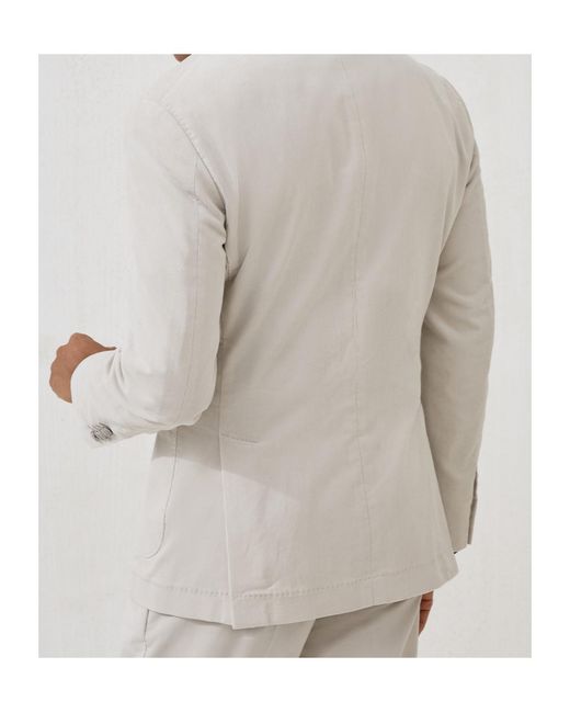 Brunello Cucinelli Gray Double-Breasted Blazer for men