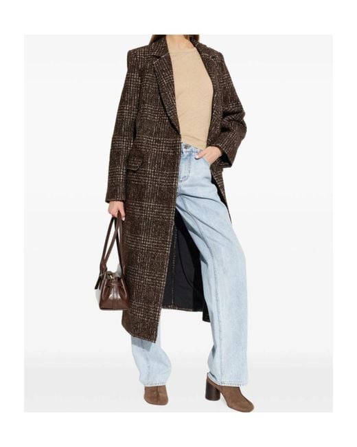 IRO Brown Plaid Coat