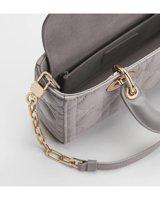 Dior Gray Small Lady D-Joy Bag