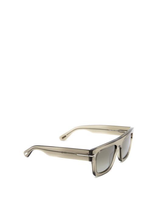 Tom Ford Metallic Eyewear Fausto Square Frame Sunglasses for men