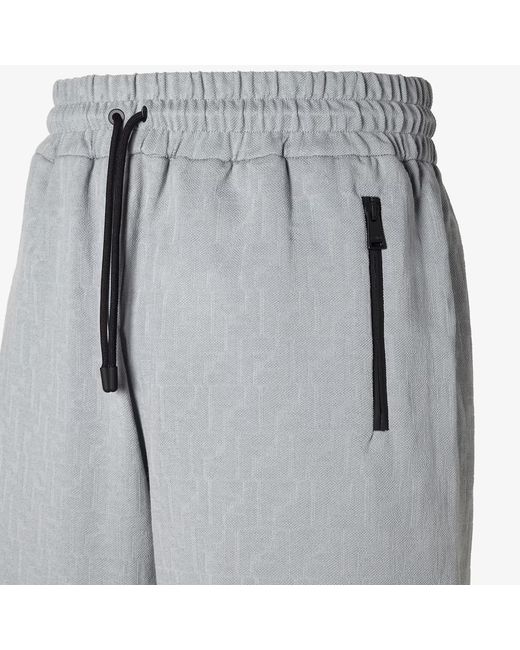 Fendi Gray Zip-Pocket Shorts for men