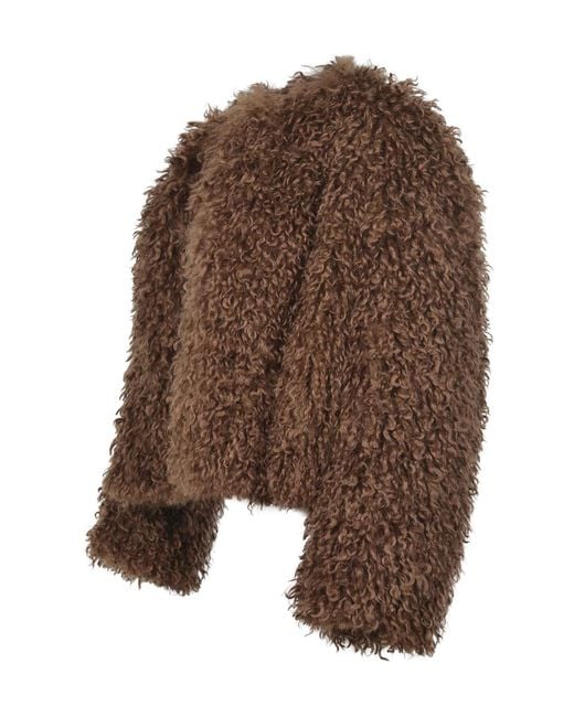 Tagliatore Brown Crew Neck Jacket