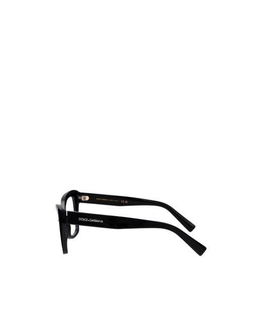 Dolce & Gabbana White Eyewear Butterfly Frame Glasses