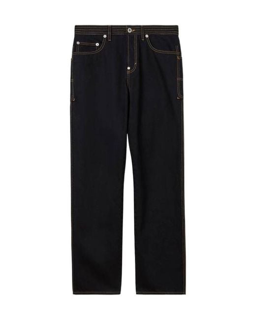 KENZO Black Cargo Jeans for men