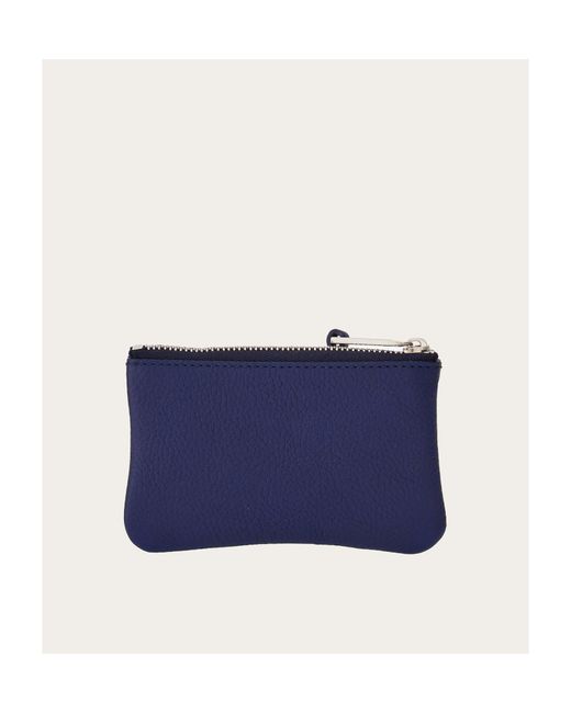 Ferragamo White Ferragamo Cut-Out Detailed Card Holder for men