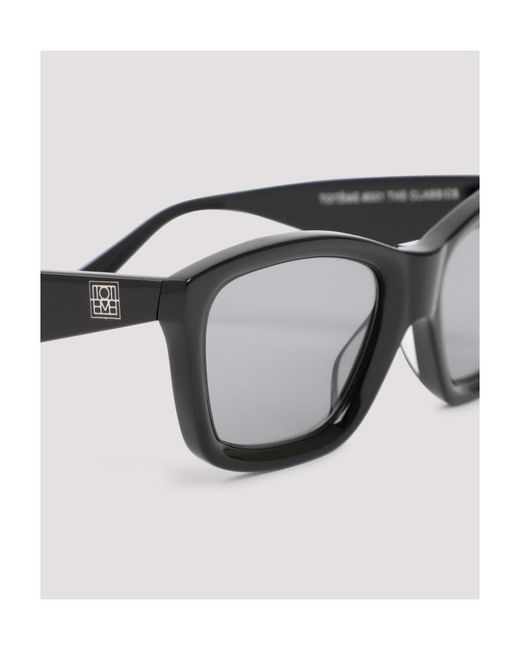 Totême White Totême Rectangular Frame Sunglasses