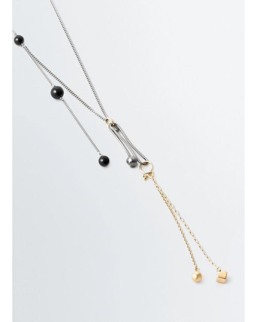 Lemaire White Thistle Necklace for men