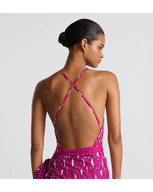 Dior Pink One-Piece Swimsuit