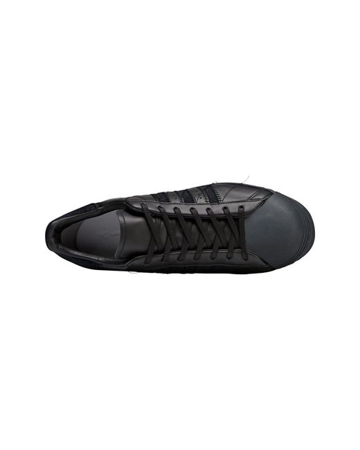 Y-3 Black Solid-Color Sneakers for men