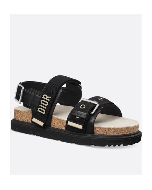 Dior Black Christian Act Sandals