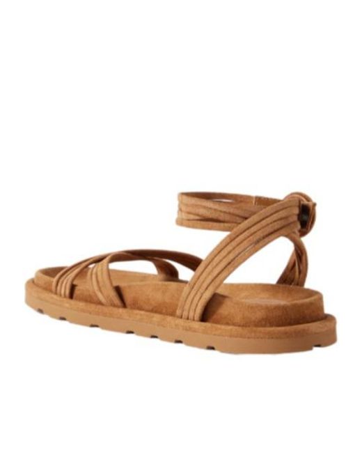 Gianvito Rossi Brown Suede Sandals