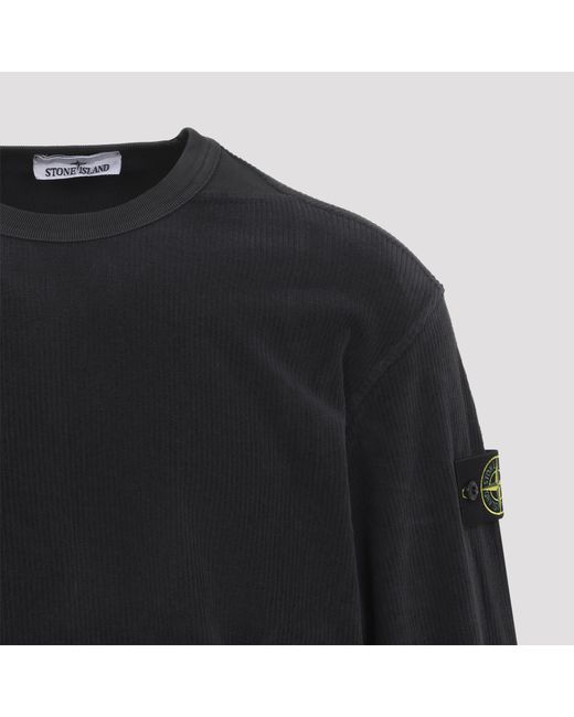 Stone Island Blue Long-Sleeve Sweatshirt for men