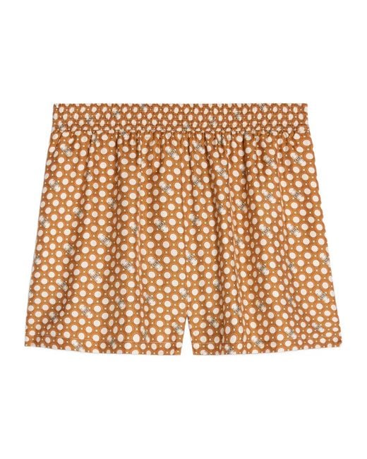 Céline Natural Pajama Shorts