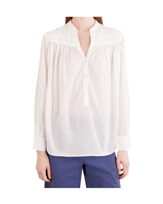 Nili Lotan White Clarys Blouse