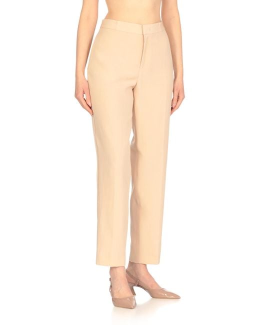 Fabiana Filippi Natural Regular Fit Cropped Trousers