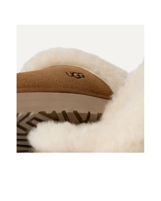 Ugg Brown Disquette Slip-On Platform Slippers for men