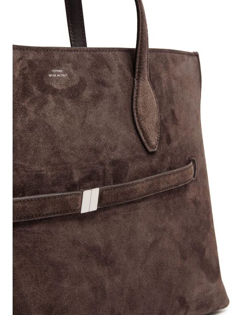 Totême Black Suede Lounge Tote Bag